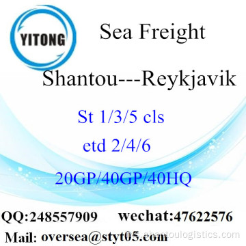 Shantou Port Sea Freight Penghantaran Untuk Reykjavik